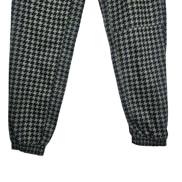 ADIDAS IVY PARK TWILL JOGGER PANTS- Unisex Youth Size XL- Green Houndstooth - Picture 9 of 13